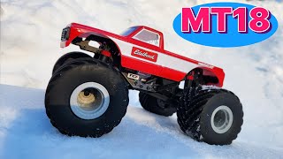 Redcat MT18 Mini Monster truck Snow challange!