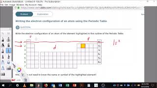 Writing the electron configuration of an atom using the Periodic Table