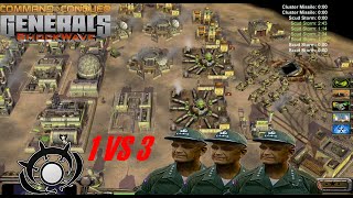 C&C Generals Shockwave Mod 1 VS 3 HARD AI
