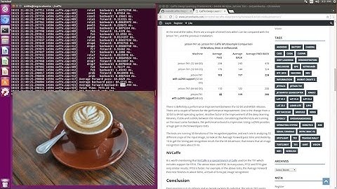 Caffe Deep Learning Framework - NVIDIA Jetson TX2