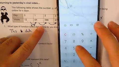Writing exponential functions from a table Algebra 1