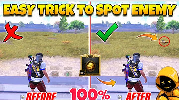 How to Spot Enemies in PUBG Mobile/BGMI  (Tips and Tricks)☺️Guide/Tutorial