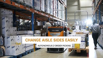 Autonomous low level order picker STILL OPX iGo neo - autonomous side change for Z-order picking