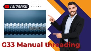 #cnc G33 Manual threading kaise kare #programming #cncmachine #fanuc #simance #simulator