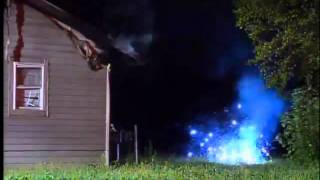 Firefighters battle flames and blazing temperatures