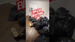 I Bagged Everything Up At The Nasty Apartment. #shorts #work #smallbusiness #job #cleaning