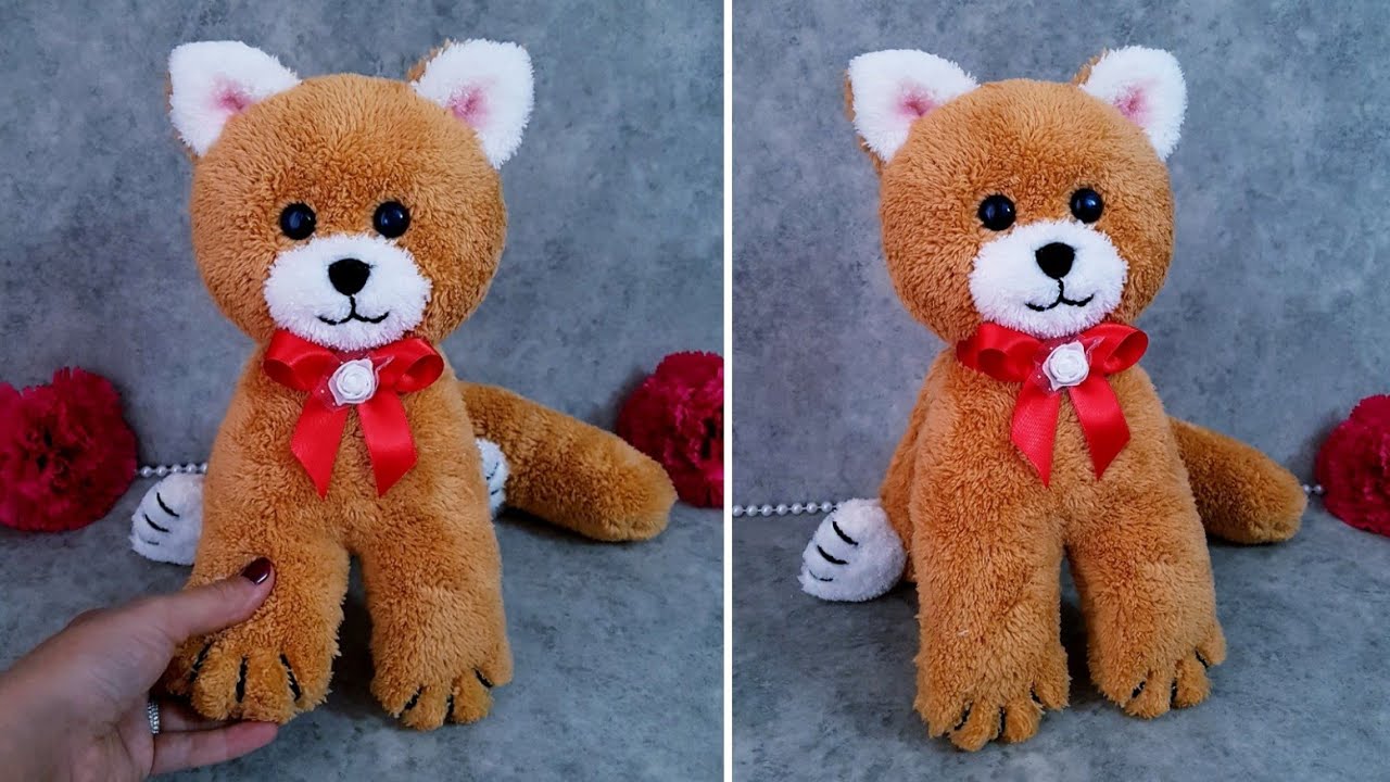 🔊БЕЗ ФОРМЫ/😍Как сделать огромного плюшевого кота/👌И игрушка, и декоративное украшение