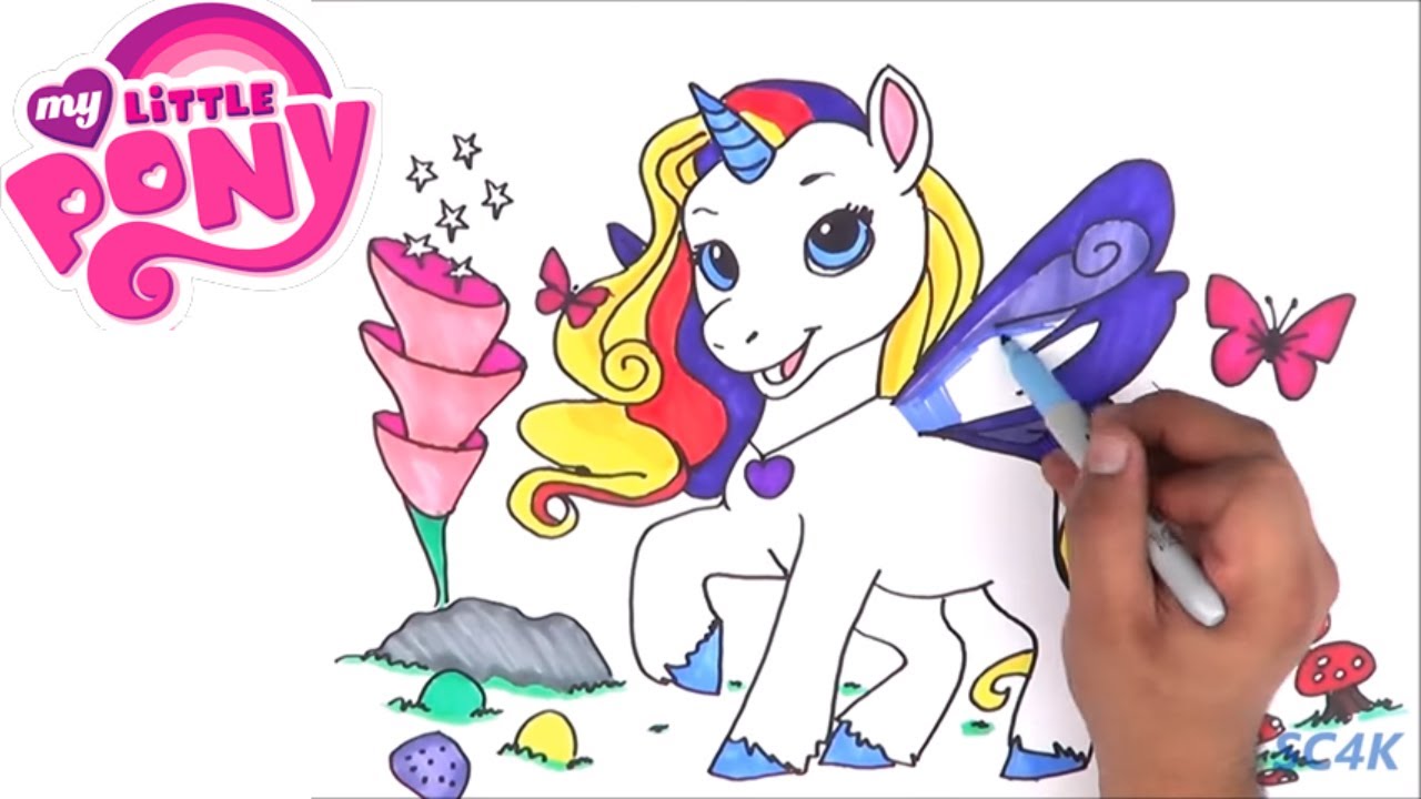 How to Draw & Color Unicorn Starlily | Magical Furreal| Kids & Toddlers Drawing & Coloring ...