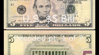 Five Dollar Bill Hidden Images