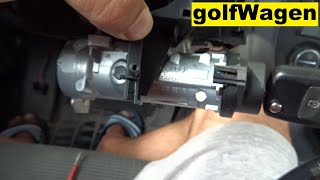 VW Golf 5 ignition lock removal