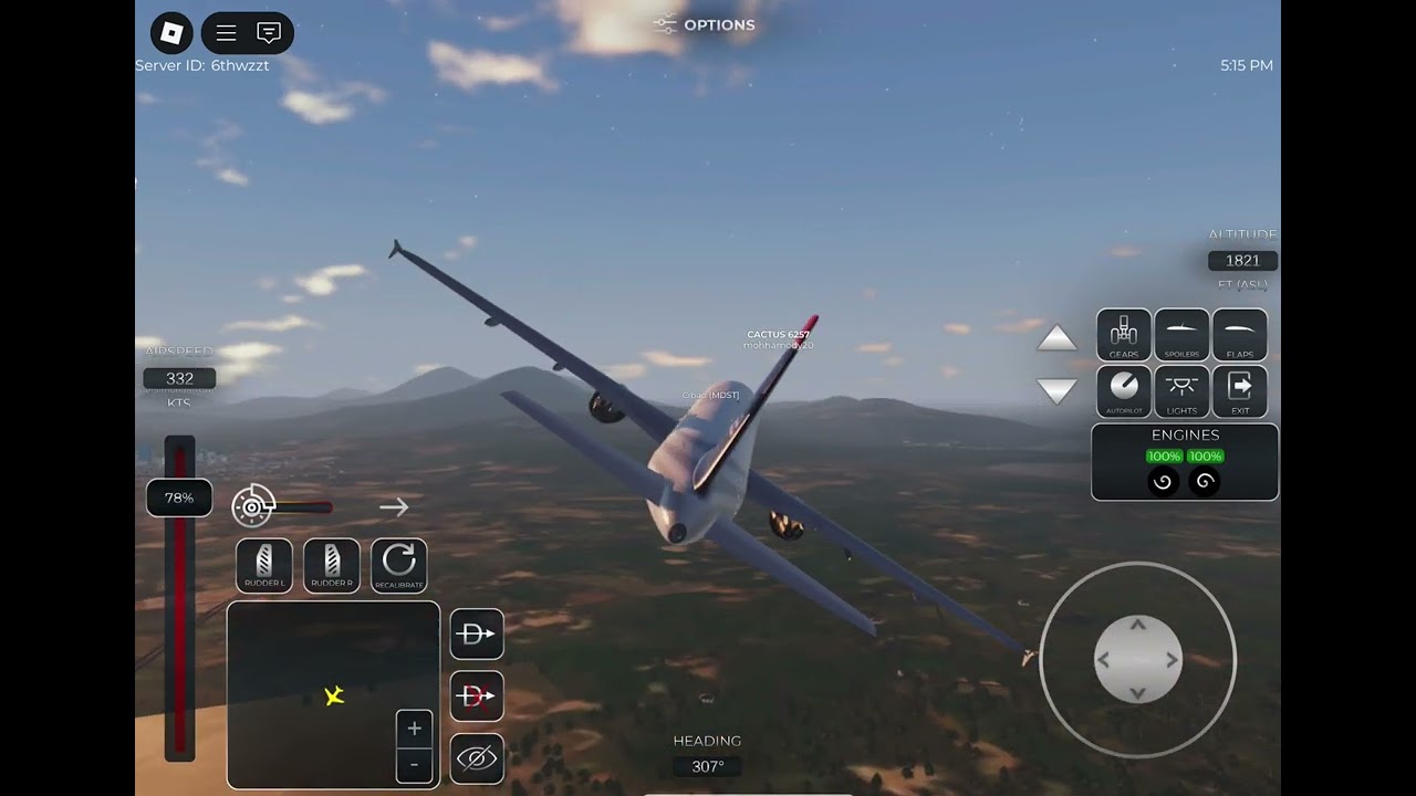 Short flight A320 project flight