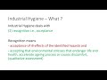 INDUSTRIAL HYGIENE - Introduction
