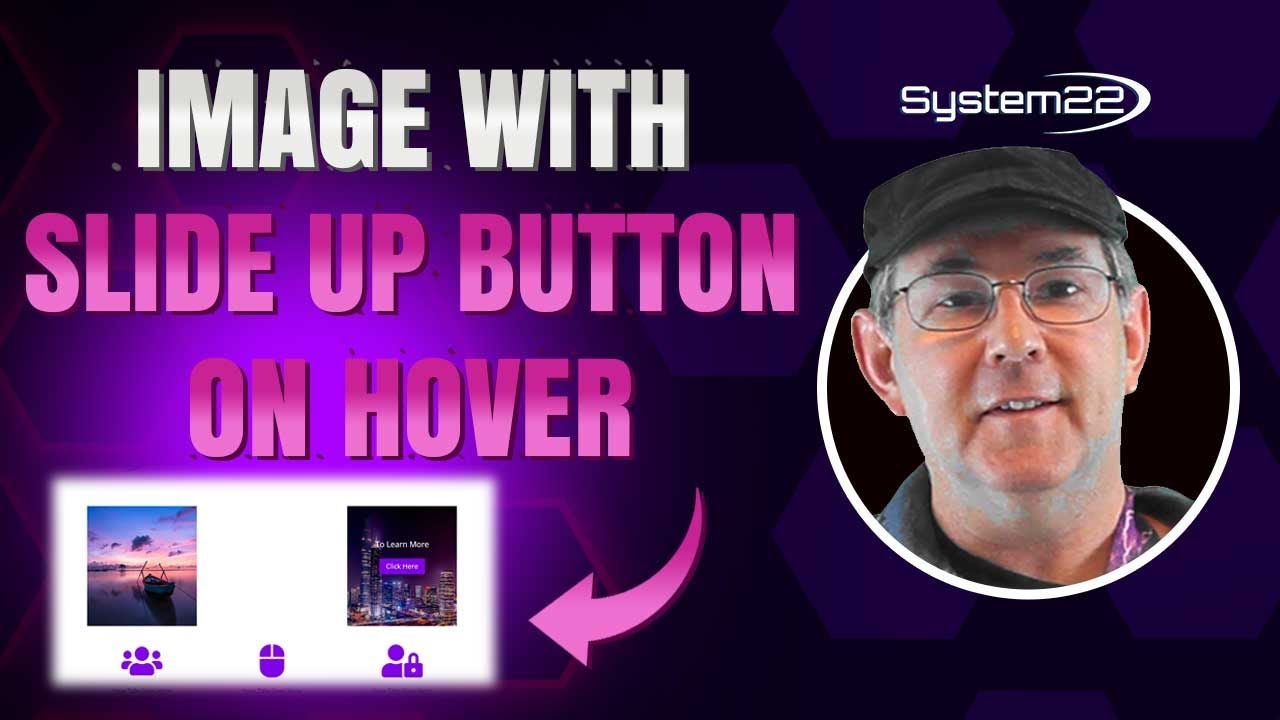 Divi Theme Image With Button Slide Up On Hover