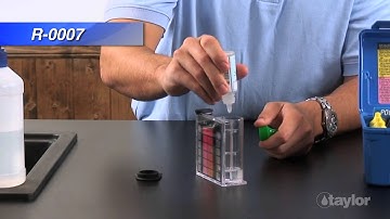 Testing Pool/Spa Water for Total Alkalinity Using Taylor