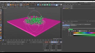 Cinema 4D  Поле Сфера