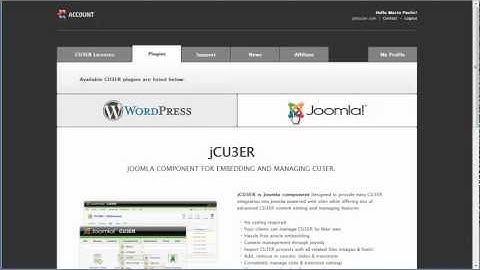 CU3ER 3D Image Slider - jCU3ER - Installation of CU3ER Joomla component