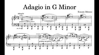 Albinoni - Adagio in G minor for Piano Sheet