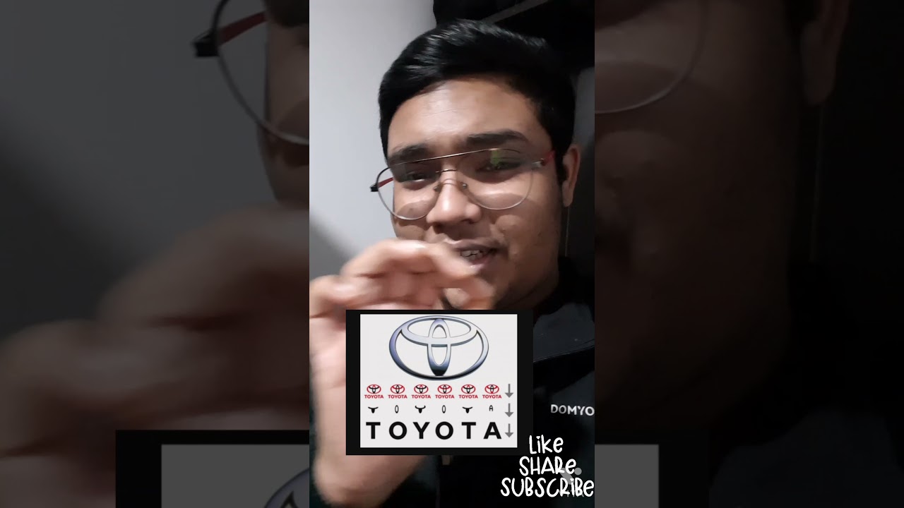 MEANING OF TOYOTA LOGOcar carfactsyoutubeshortsshorts vlogstoyota