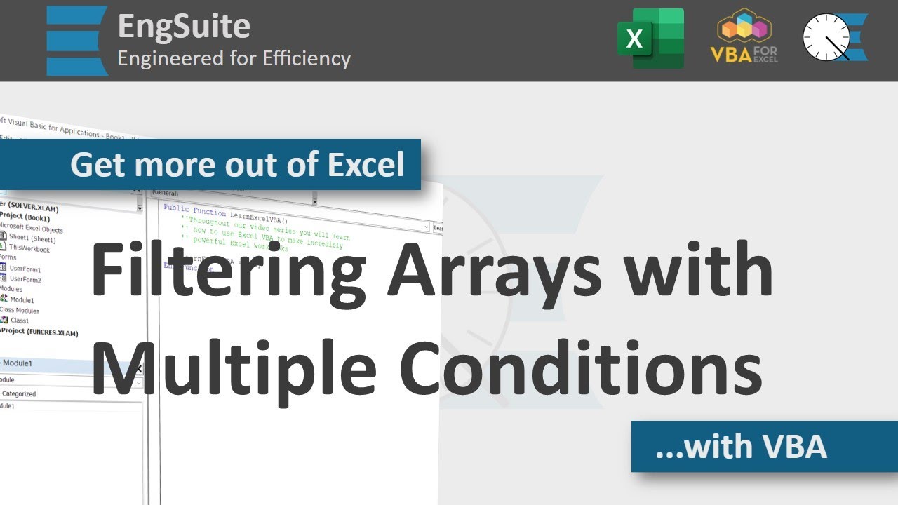 Filtering Arrays Using Multiple Conditions - YouTube