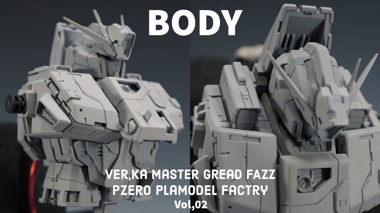 ガンプラマスターグレード Fazzのディテールアップ02 Body Fazzをディテールアップしてみたい胴体のスジボリの方法を紹介 Youtube