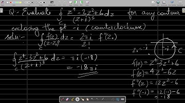 Cauchys Integral Formula for Derivatives of an Analytic Function