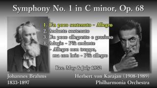 Brahms: Symphony No. 1, Karajan & The Phil (1952) ブラームス