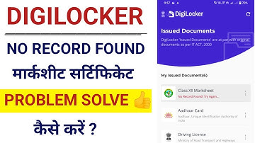 Digilocker no record found problem solve 100%| Fetching problem in digilocker | Man of technical
