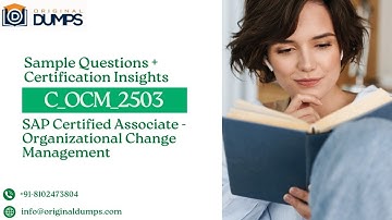 “C_OCM_2503 Sample Q&A | SAP Organizational Change Management Certification Explained”