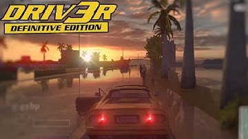 DRIV3R - Take A Ride MIAMI With RTX & HYPERSPEED - Gameplay PC | Driv3r Fan