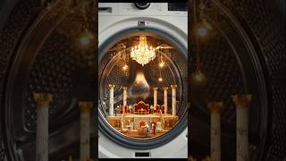 Tiny Workers Build 4K Luxury Palace Inside Washing Machine 🏰🧺 | Miniature #tinyhouse #tinyworkers