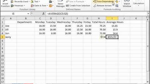 Excel 2010 Tutorial Tracing Errors Microsoft Training Lesson 17.3