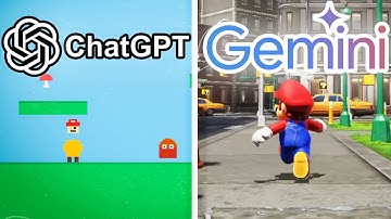 ChatGPT vs Gemini Make Mario From Scratch