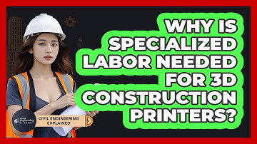 Why Is Specialized Labor Needed For 3D Construction Printers? - Civil Engineering Explained