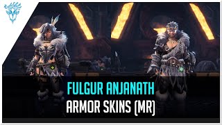 MHW Iceborne - All Fulgur Anjanath Armor Skins | Male, Female, MR | Preview