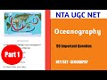 Oceanography 90 important questions  part 1 115  ugc net  netset corner by md abdus salam