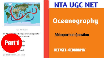 Oceanography 90 Important Questions | Part 1 1-15 | UGC NET | Netset Corner by Md Abdus Salam