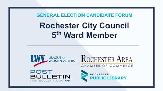 2022 Candidate Forum: 5th Ward City Council