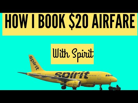 Booking $20 One-Way Airfare on Spirit Airlines /// Step-by-Step Video of My Process for Booking