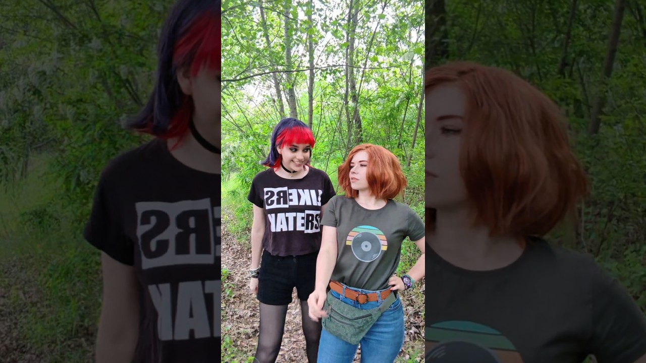 Who is that FINE babe 👀. | Nora & Swann @nikkihatsunecosplay Lost records #cosplay #shorts