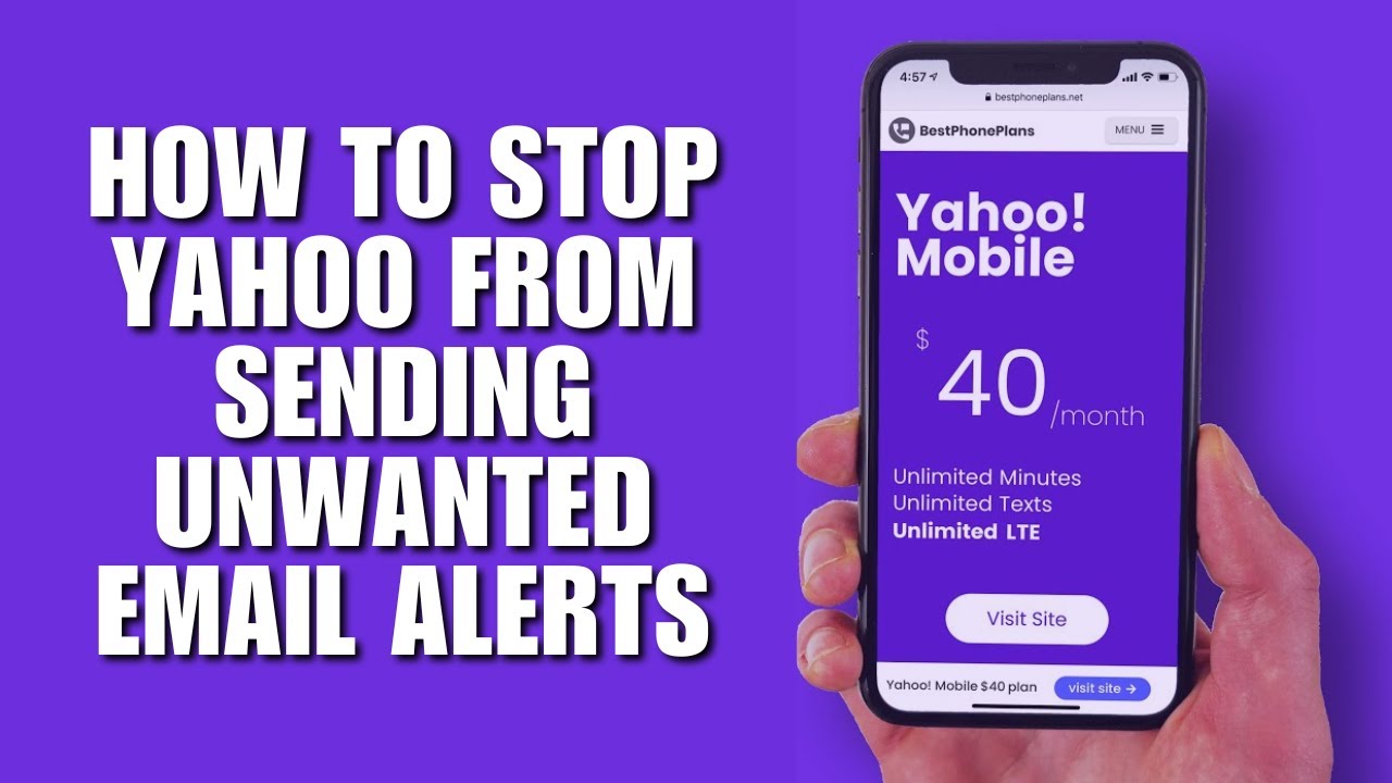 How to Stop Yahoo from Sending Unwanted Email Alerts - YouTube