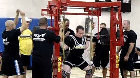 Andy McCarter 670lb Squat Raw! @ 198lb Weight Class