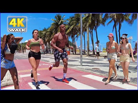 【4K】𝐖𝐀𝐋𝐊 ➜ 𝐂𝐎𝐏𝐀𝐂𝐀𝐁𝐀𝐍𝐀 🇧🇷 𝗕𝗥𝗔𝗭𝗜𝗟  🇧🇷  4K video - WALKING Travel channel !!