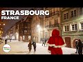 Strasbourg france evening tour  4k 60fps  with captions  christmas markets