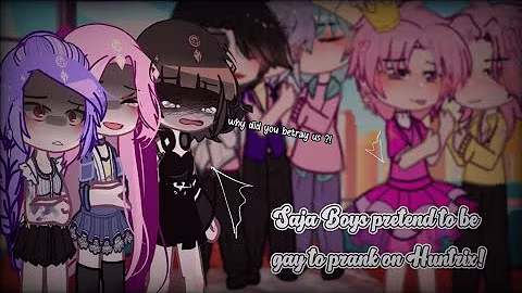 Saja Boys Pretend To Be Gay To Prank On Huntrix // Kpop Demon Hunter//Gacha Club