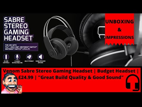 Venom Sabre Stereo Gaming Headset | Budget Headset | £24.99 | Great Build Quality & Good Sound