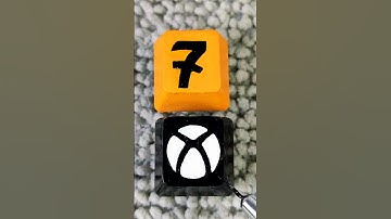 Drawing X for Xbox | 7 for Cristiano Ronaldo jersey number 7 but on my custom keyboard!