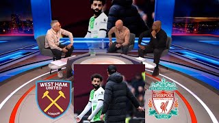 MOTD West Ham vs Liverpool 22 Ian Wright & Alan Shearer Reacts To Salah vs Klopp All Analysis