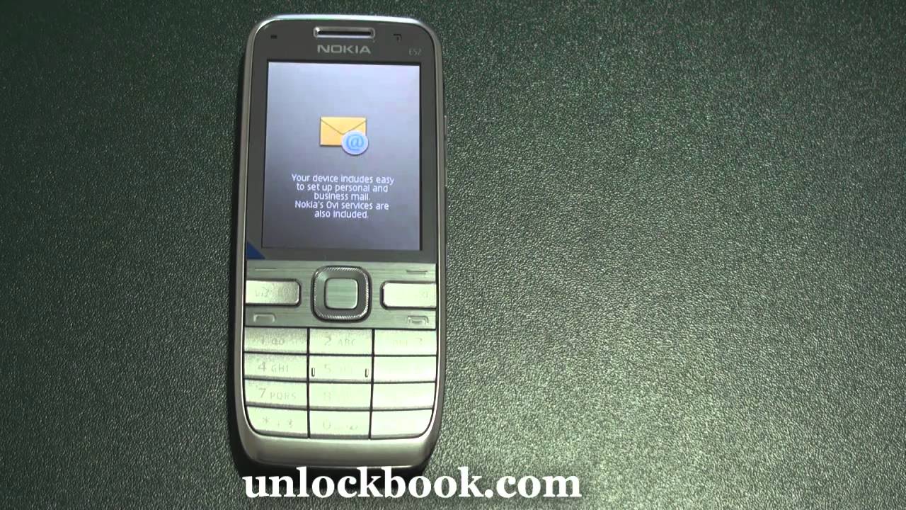 How to unlock Nokia E52 by code - YouTube