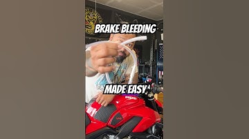Bleed brakes easier. One way check valve. #motorcycle #maintenance