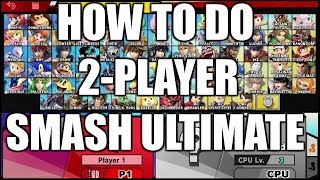 SUPER SMASH BROS ULTIMATE - HOW to TURN ON 2-PLAYER